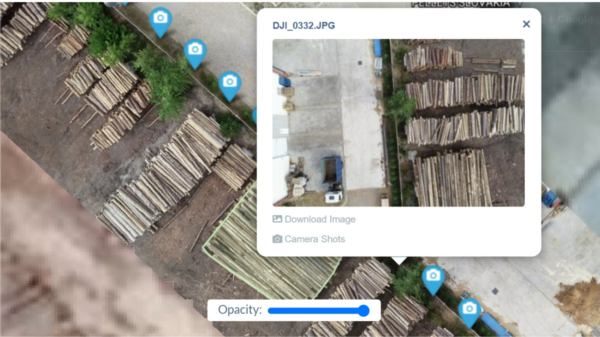 Vision360AI Woodpile Orthomosaic Phot Measurement